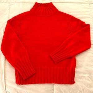 J. Crew 100% cashmere mock neck sweater-Small